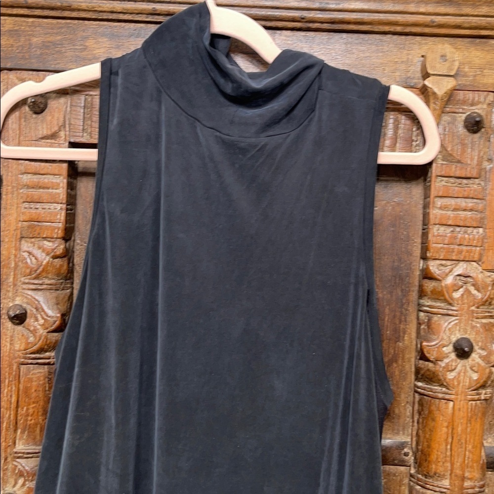 Lululemon Black Sleeveless Mock NeckTank Dress | Size 4 | HIGH NECK | ATHLEISURE - Picture 7 of 8